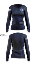 Bourbon County Fire and Rescue Women's Long Sleeve V-neck Shirt - 21