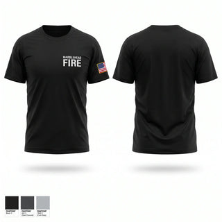 Old School Cotton Feel Shirt, Marblehead Fire, Fire Department, Teamtime, Team time, sublimation, custom sports apparel, team uniforms, spirit wear, spiritwear, sports uniforms, custom shirts, team store, custom team store, fundraiser sports, apparel fundraiser