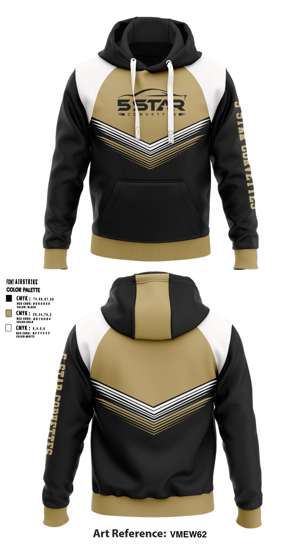 Hoodie, 5 Star Corvettes, , Teamtime, Team time, sublimation, custom sports apparel, team uniforms, spirit wear, spiritwear, sports uniforms, custom shirts, team store, custom team store, fundraiser sports, apparel fundraiser