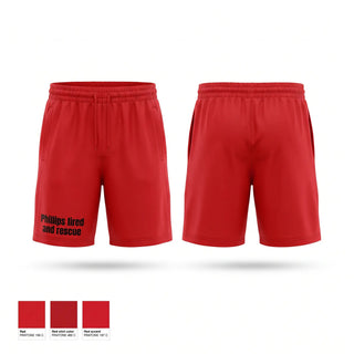 Athletic Shorts With Pockets, Phillips fired and rescue, Fire Department, Teamtime, Team time, sublimation, custom sports apparel, team uniforms, spirit wear, spiritwear, sports uniforms, custom shirts, team store, custom team store, fundraiser sports, apparel fundraiser