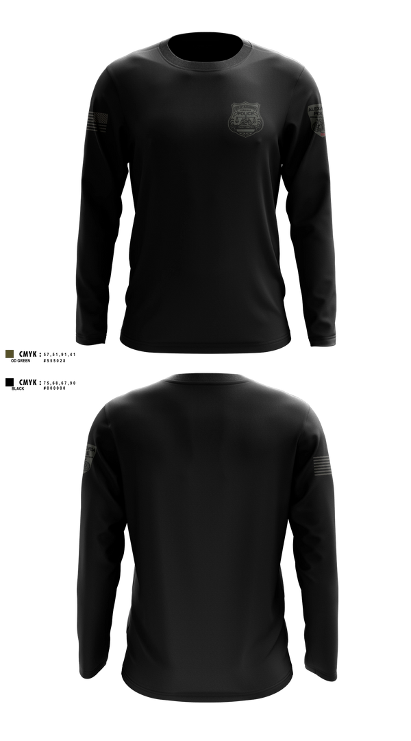 Long Sleeve Performance Shirt, Alexandria Police Department Special Operations, Police, Teamtime, Team time, sublimation, custom sports apparel, team uniforms, spirit wear, spiritwear, sports uniforms, custom shirts, team store, custom team store, fundraiser sports, apparel fundraiser