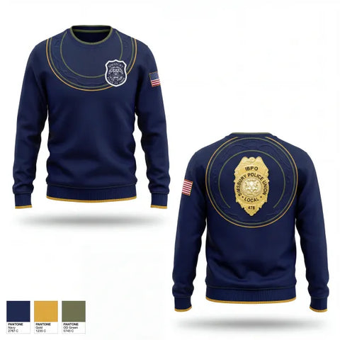 Crew Neck Sweatshirt, Simsbury Police Department, Police, Teamtime, Team time, sublimation, custom sports apparel, team uniforms, spirit wear, spiritwear, sports uniforms, custom shirts, team store, custom team store, fundraiser sports, apparel fundraiser
