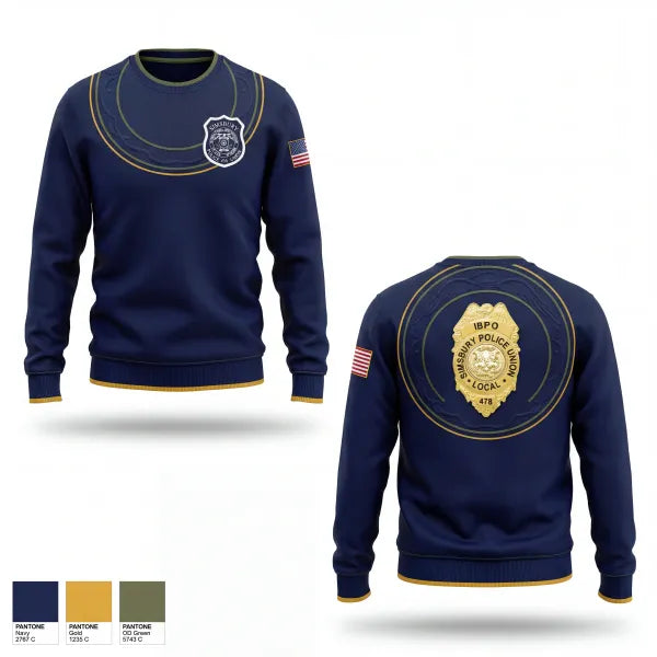 Crew Neck Sweatshirt, Simsbury Police Department, Police, Teamtime, Team time, sublimation, custom sports apparel, team uniforms, spirit wear, spiritwear, sports uniforms, custom shirts, team store, custom team store, fundraiser sports, apparel fundraiser