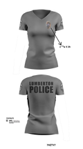 LUMBERTON POLICE 73149623 Women's Short Sleeve V-neck Shirt - 104
