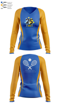 High Tech High - Chula Vista Tennis 81859085 Women's Long Sleeve V-neck Shirt - 3