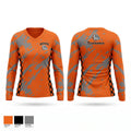Bowie Boys & Girls Club Tracksters Women's Long Sleeve V-neck Shirt - 1
