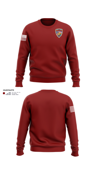 Crew Neck Sweatshirt, St. Boni, Fire Department, Teamtime, Team time, sublimation, custom sports apparel, team uniforms, spirit wear, spiritwear, sports uniforms, custom shirts, team store, custom team store, fundraiser sports, apparel fundraiser
