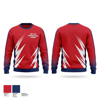 New York American Legion Baseball Crew Neck Sweatshirt - 1