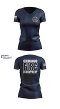 CFD Ambulance 11 Women's Short Sleeve V-neck Shirt - 1