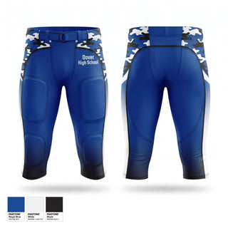 Football Pants, Dover High School, , Teamtime, Team time, sublimation, custom sports apparel, team uniforms, spirit wear, spiritwear, sports uniforms, custom shirts, team store, custom team store, fundraiser sports, apparel fundraiser