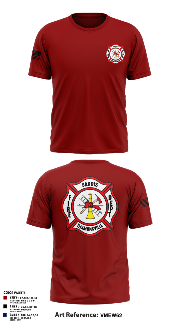 Short Sleeve Performance Shirt, Sardis-Timmonsville fire department station 1, , Teamtime, Team time, sublimation, custom sports apparel, team uniforms, spirit wear, spiritwear, sports uniforms, custom shirts, team store, custom team store, fundraiser sports, apparel fundraiser
