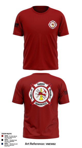 Old School Cotton Feel Shirt, Sardis-Timmonsville fire department station 1, , Teamtime, Team time, sublimation, custom sports apparel, team uniforms, spirit wear, spiritwear, sports uniforms, custom shirts, team store, custom team store, fundraiser sports, apparel fundraiser