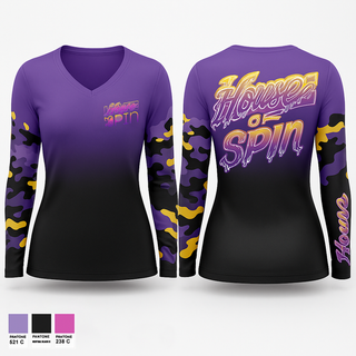 Womens Long Sleeve Vneck Shirt, team name, Cycling, Teamtime, Team time, sublimation, custom sports apparel, team uniforms, spirit wear, spiritwear, sports uniforms, custom shirts, team store, custom team store, fundraiser sports, apparel fundraiser
