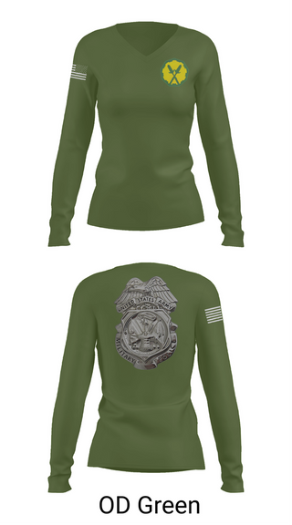 Womens Long Sleeve Vneck Shirt, 88th Military Police Company, , Teamtime, Team time, sublimation, custom sports apparel, team uniforms, spirit wear, spiritwear, sports uniforms, custom shirts, team store, custom team store, fundraiser sports, apparel fundraiser