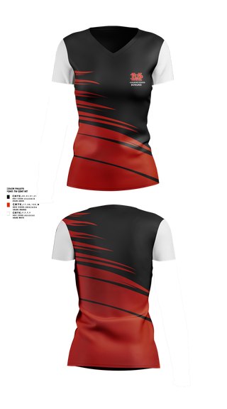 Womens Short Sleeve Vneck Shirt, Marlboro Dukes, Bowling, Teamtime, Team time, sublimation, custom sports apparel, team uniforms, spirit wear, spiritwear, sports uniforms, custom shirts, team store, custom team store, fundraiser sports, apparel fundraiser