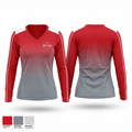 Vandalia Vandals 57126239 Women's Long Sleeve V-neck Shirt - 1