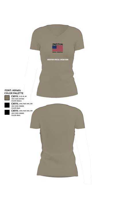 Sikeston Special operations 6321266 Women's Short Sleeve V-neck Shirt - 61