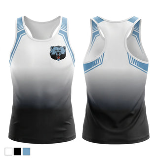 Mens Track Singlet, Livingstone College Blue Bears, Track & Field, Teamtime, Team time, sublimation, custom sports apparel, team uniforms, spirit wear, spiritwear, sports uniforms, custom shirts, team store, custom team store, fundraiser sports, apparel fundraiser