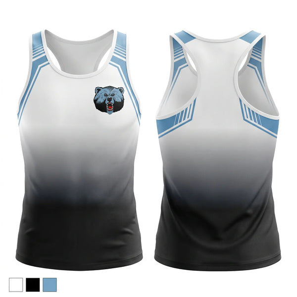 Mens Track Singlet, Livingstone College Blue Bears, Track & Field, Teamtime, Team time, sublimation, custom sports apparel, team uniforms, spirit wear, spiritwear, sports uniforms, custom shirts, team store, custom team store, fundraiser sports, apparel fundraiser