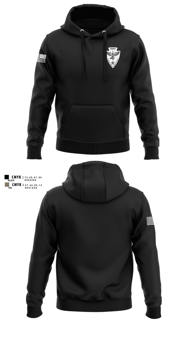 Hoodie, Osceola County SWAT, Police, Teamtime, Team time, sublimation, custom sports apparel, team uniforms, spirit wear, spiritwear, sports uniforms, custom shirts, team store, custom team store, fundraiser sports, apparel fundraiser