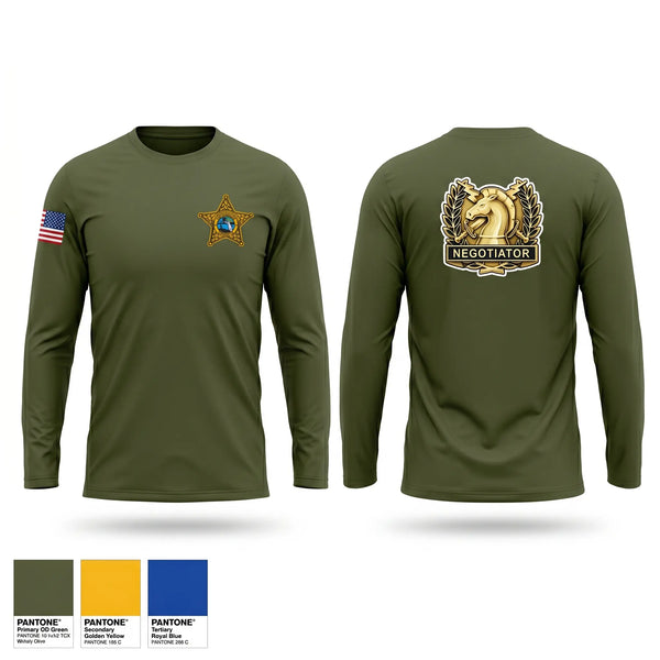 Long Sleeve Performance Shirt, Columbia County, Police, Teamtime, Team time, sublimation, custom sports apparel, team uniforms, spirit wear, spiritwear, sports uniforms, custom shirts, team store, custom team store, fundraiser sports, apparel fundraiser