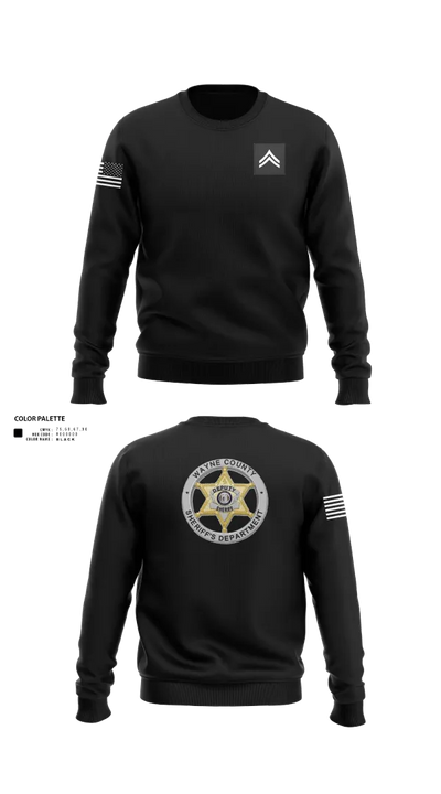 Wayne County Sheriff’s Department 8145507 Crew Neck Sweatshirt - 1