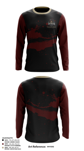Long Sleeve Performance Shirt, Bellflower high school Track & Field, Track & Field, Teamtime, Team time, sublimation, custom sports apparel, team uniforms, spirit wear, spiritwear, sports uniforms, custom shirts, team store, custom team store, fundraiser sports, apparel fundraiser
