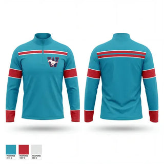 Quarter Zip Jacket, Tulare Mustangs, Swimming, Teamtime, Team time, sublimation, custom sports apparel, team uniforms, spirit wear, spiritwear, sports uniforms, custom shirts, team store, custom team store, fundraiser sports, apparel fundraiser