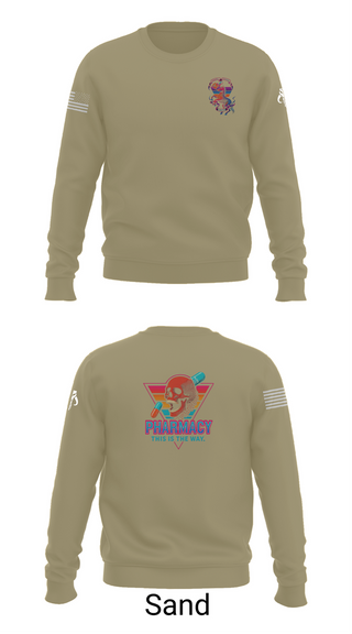 Crew Neck Sweatshirt, , Army, Teamtime, Team time, sublimation, custom sports apparel, team uniforms, spirit wear, spiritwear, sports uniforms, custom shirts, team store, custom team store, fundraiser sports, apparel fundraiser