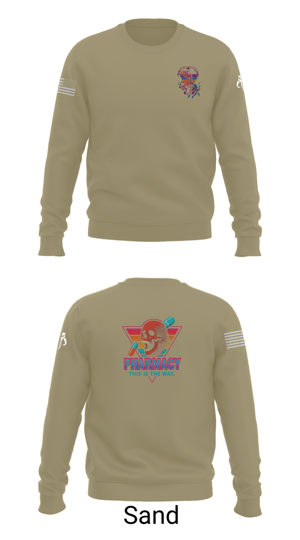 Crew Neck Sweatshirt, , Army, Teamtime, Team time, sublimation, custom sports apparel, team uniforms, spirit wear, spiritwear, sports uniforms, custom shirts, team store, custom team store, fundraiser sports, apparel fundraiser