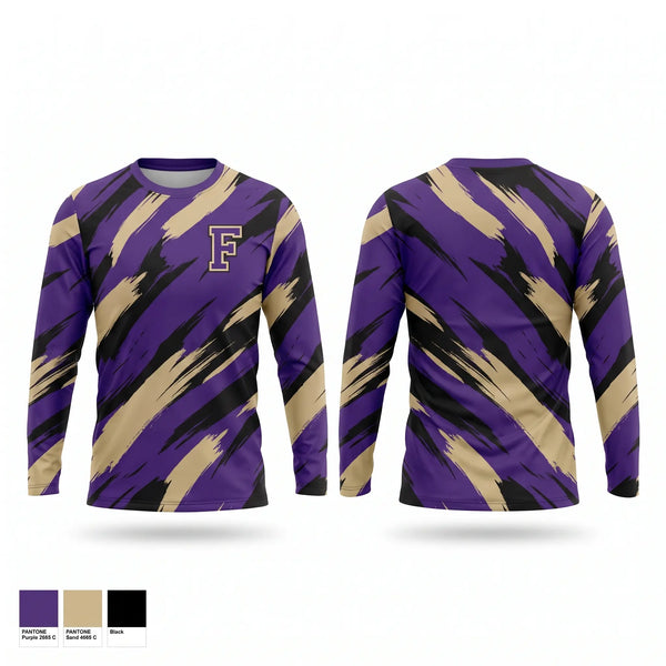 Long Sleeve Performance Shirt, Fowlerville Gladiators, Baseball, Teamtime, Team time, sublimation, custom sports apparel, team uniforms, spirit wear, spiritwear, sports uniforms, custom shirts, team store, custom team store, fundraiser sports, apparel fundraiser
