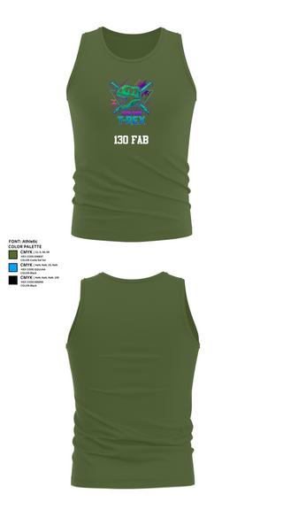 Tank Top, 130 FAB, Army, Teamtime, Team time, sublimation, custom sports apparel, team uniforms, spirit wear, spiritwear, sports uniforms, custom shirts, team store, custom team store, fundraiser sports, apparel fundraiser