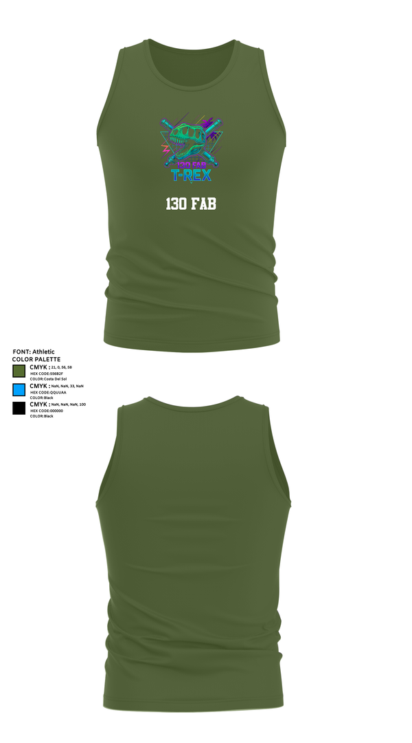 Tank Top, 130 FAB, Army, Teamtime, Team time, sublimation, custom sports apparel, team uniforms, spirit wear, spiritwear, sports uniforms, custom shirts, team store, custom team store, fundraiser sports, apparel fundraiser