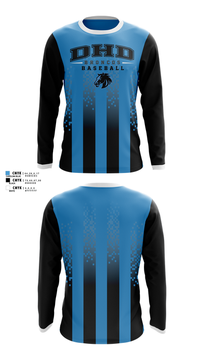 DHD Broncos Long Sleeve Performance Shirt 1 0