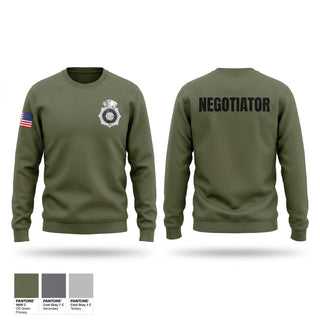 Crew Neck Sweatshirt, OPD Negotiators, Police, Teamtime, Team time, sublimation, custom sports apparel, team uniforms, spirit wear, spiritwear, sports uniforms, custom shirts, team store, custom team store, fundraiser sports, apparel fundraiser