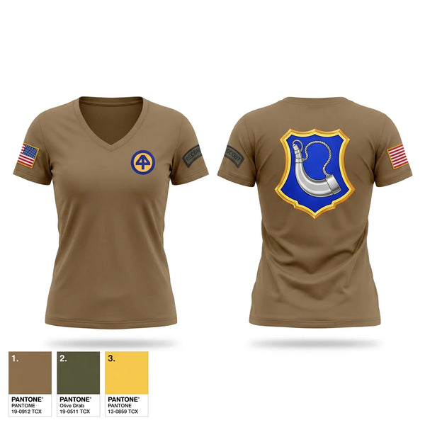 Womens Short Sleeve Vneck Shirt, HHC 1/181, National Guard, Teamtime, Team time, sublimation, custom sports apparel, team uniforms, spirit wear, spiritwear, sports uniforms, custom shirts, team store, custom team store, fundraiser sports, apparel fundraiser