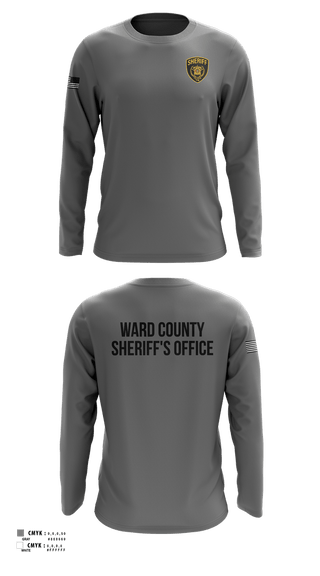 Long Sleeve Performance Shirt, Ward County Sheriff's Office, Police, Teamtime, Team time, sublimation, custom sports apparel, team uniforms, spirit wear, spiritwear, sports uniforms, custom shirts, team store, custom team store, fundraiser sports, apparel fundraiser
