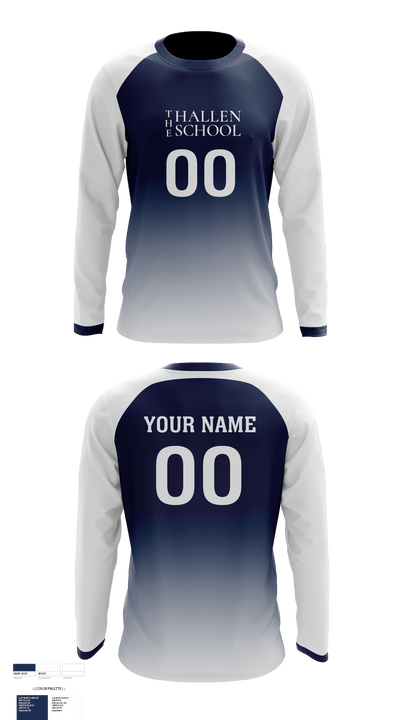 The Hallen School 41591884 Long Sleeve Performance Shirt - 1