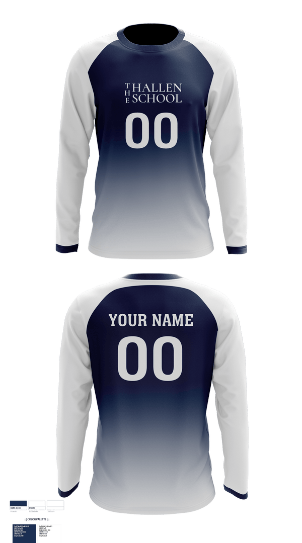 Long Sleeve Performance Shirt, The Hallen School Volleyball, Men's Volleyball, Teamtime, Team time, sublimation, custom sports apparel, team uniforms, spirit wear, spiritwear, sports uniforms, custom shirts, team store, custom team store, fundraiser sports, apparel fundraiser