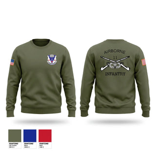 Crew Neck Sweatshirt, A Co 2-134 IN BN ABN, National Guard, Teamtime, Team time, sublimation, custom sports apparel, team uniforms, spirit wear, spiritwear, sports uniforms, custom shirts, team store, custom team store, fundraiser sports, apparel fundraiser