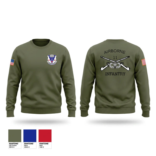 Crew Neck Sweatshirt, A Co 2-134 IN BN ABN, National Guard, Teamtime, Team time, sublimation, custom sports apparel, team uniforms, spirit wear, spiritwear, sports uniforms, custom shirts, team store, custom team store, fundraiser sports, apparel fundraiser