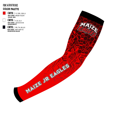 Arm Sleeve, Maize Jr Eagles, , Teamtime, Team time, sublimation, custom sports apparel, team uniforms, spirit wear, spiritwear, sports uniforms, custom shirts, team store, custom team store, fundraiser sports, apparel fundraiser