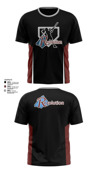 Short Sleeve Performance Shirt, Revolution Delco 14U White, Softball, Teamtime, Team time, sublimation, custom sports apparel, team uniforms, spirit wear, spiritwear, sports uniforms, custom shirts, team store, custom team store, fundraiser sports, apparel fundraiser