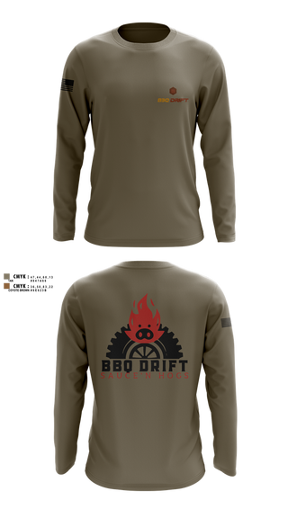 Long Sleeve Performance Shirt, BBQ Drift, , Teamtime, Team time, sublimation, custom sports apparel, team uniforms, spirit wear, spiritwear, sports uniforms, custom shirts, team store, custom team store, fundraiser sports, apparel fundraiser