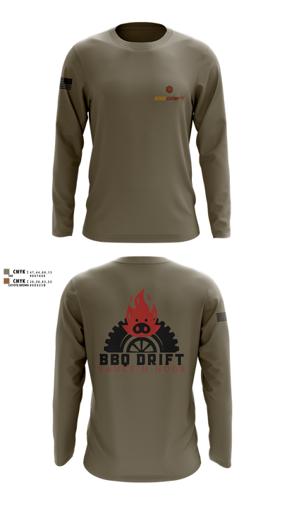 BBQ Drift 17355442 Long Sleeve Performance Shirt 2