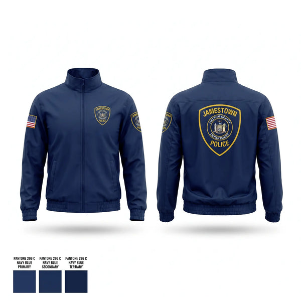 Windbreaker, Jamestown Police Department, Police, Teamtime, Team time, sublimation, custom sports apparel, team uniforms, spirit wear, spiritwear, sports uniforms, custom shirts, team store, custom team store, fundraiser sports, apparel fundraiser