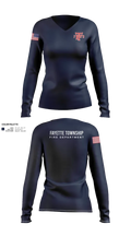 Fayette Township Fire Department 81579130 Women's Long Sleeve V-neck Shirt - 21