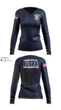 Consolidated Fire Association 18097835 Women's Long Sleeve V-neck Shirt - 21