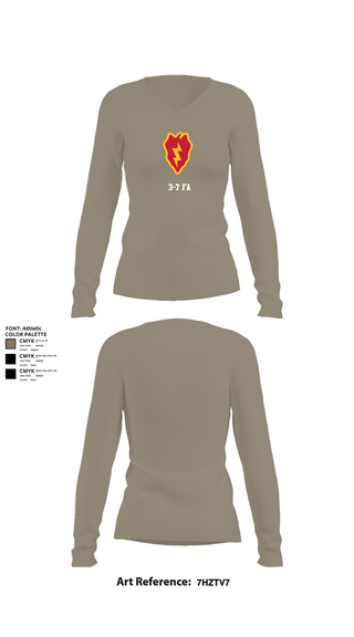 Womens Long Sleeve Vneck Shirt, 3-7 FA, , Teamtime, Team time, sublimation, custom sports apparel, team uniforms, spirit wear, spiritwear, sports uniforms, custom shirts, team store, custom team store, fundraiser sports, apparel fundraiser