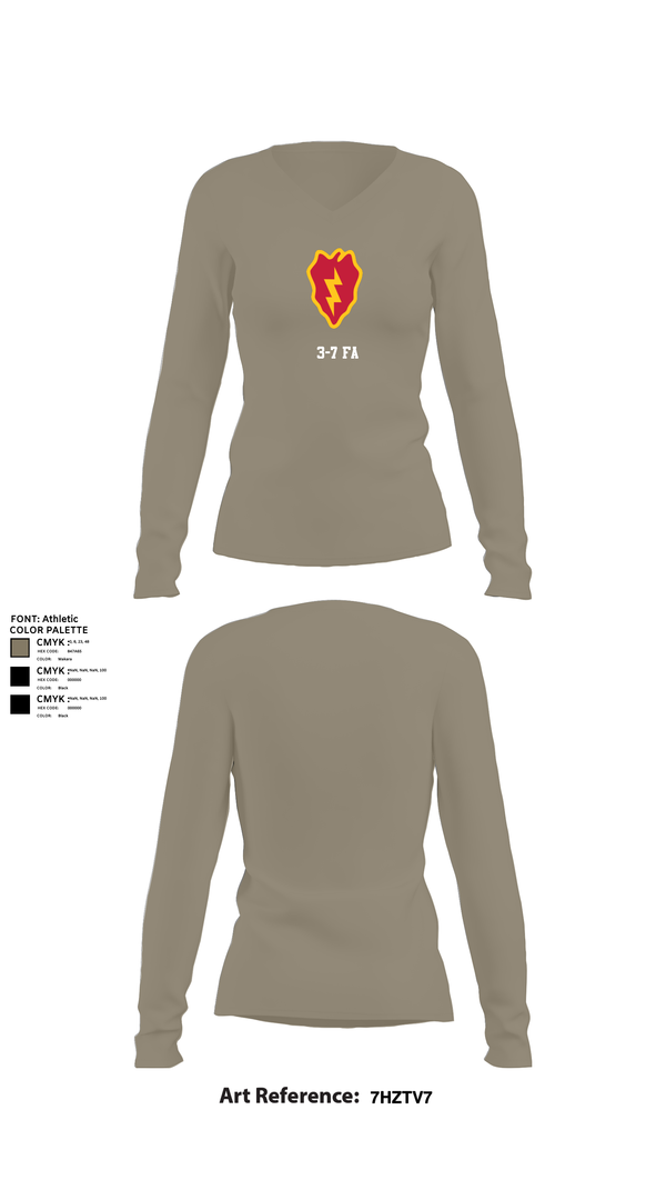 Womens Long Sleeve Vneck Shirt, 3-7 FA, , Teamtime, Team time, sublimation, custom sports apparel, team uniforms, spirit wear, spiritwear, sports uniforms, custom shirts, team store, custom team store, fundraiser sports, apparel fundraiser